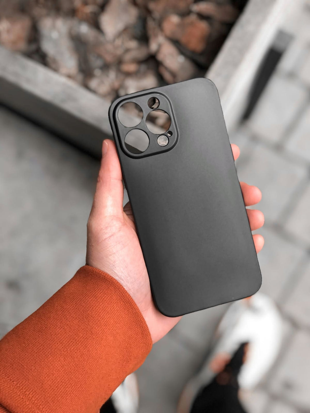 Чорний чохол на iPhone 14 Pro Max силікон - Gisolo