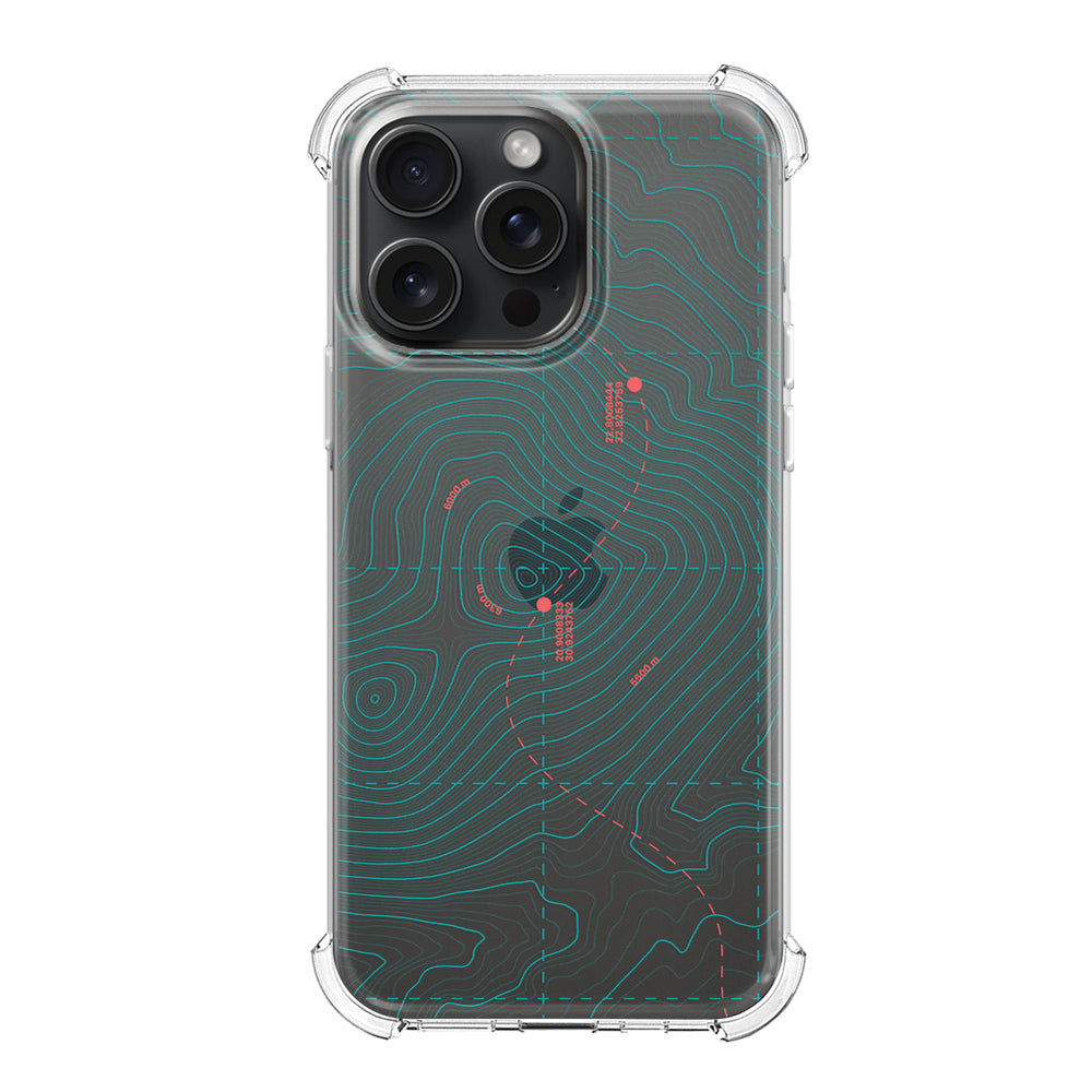Чохол для iPhone 16 Pro Max Топографічна Мапа