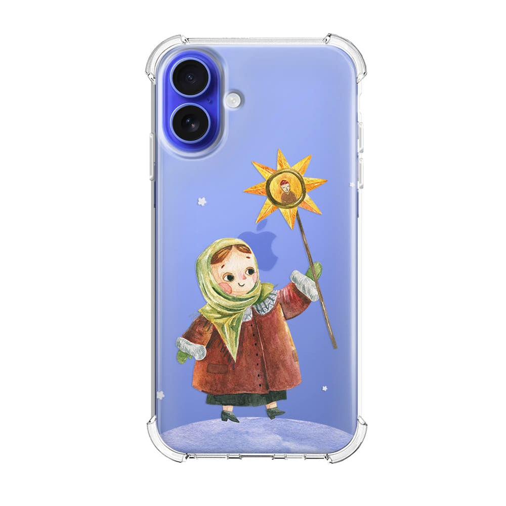 Зимовий чохол для iPhone 16 Plus Різдво в Україні