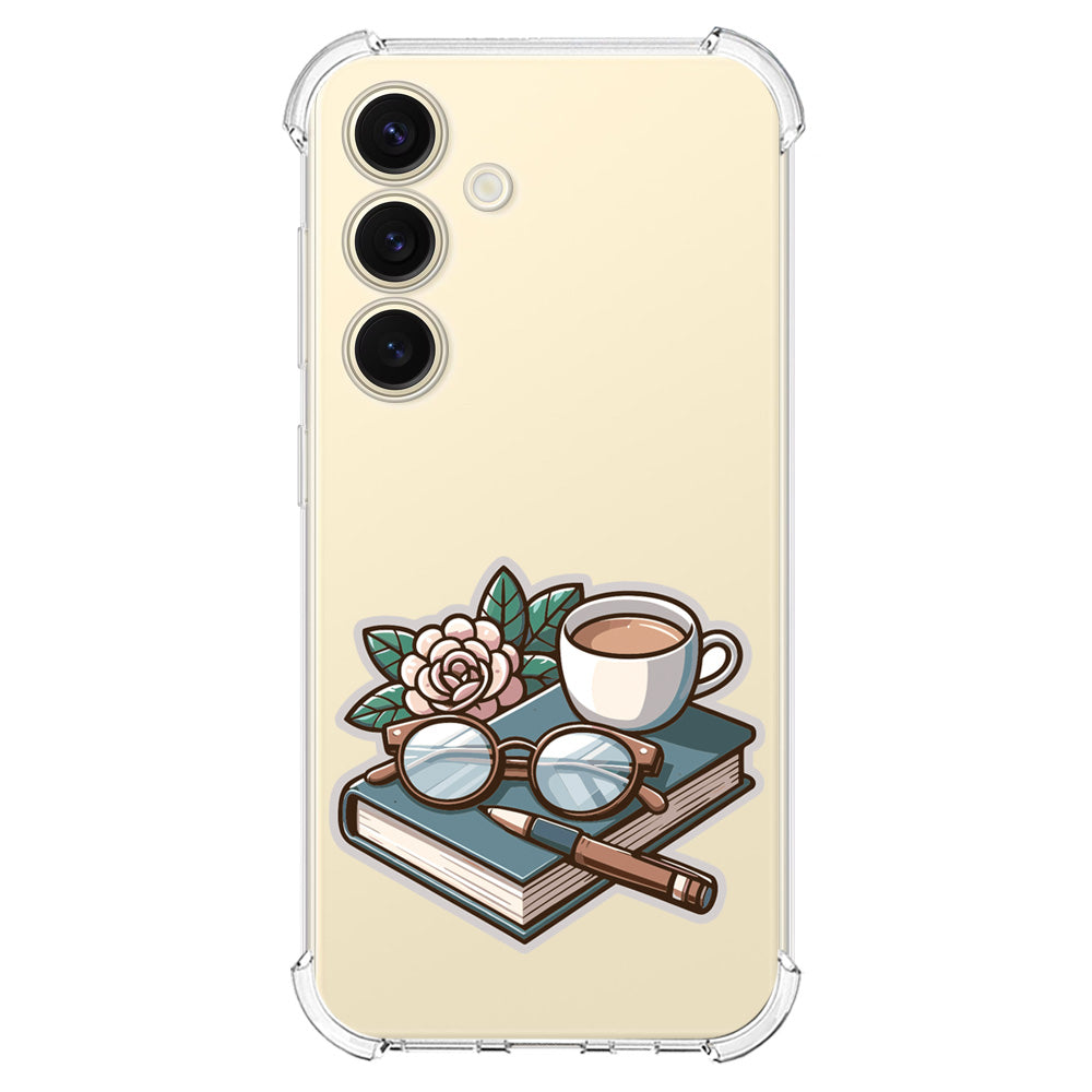 Чохол для Samsung S24 Сукулент та книга