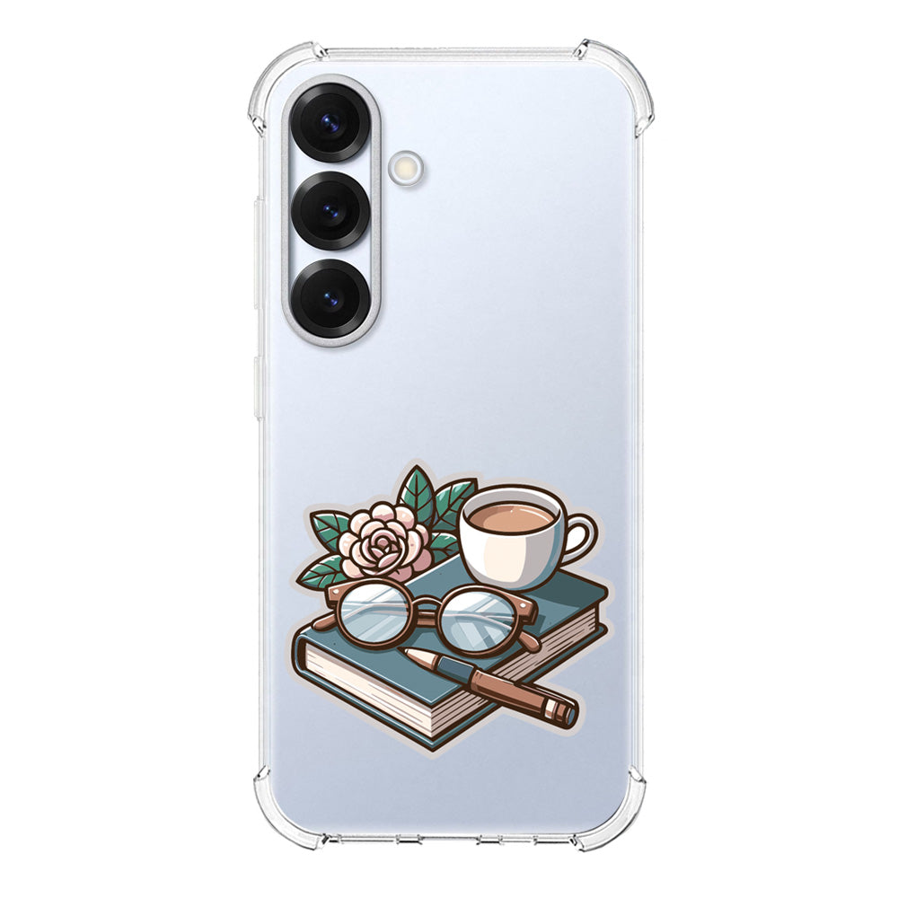 Чохол для Samsung S25 Сукулент та книга