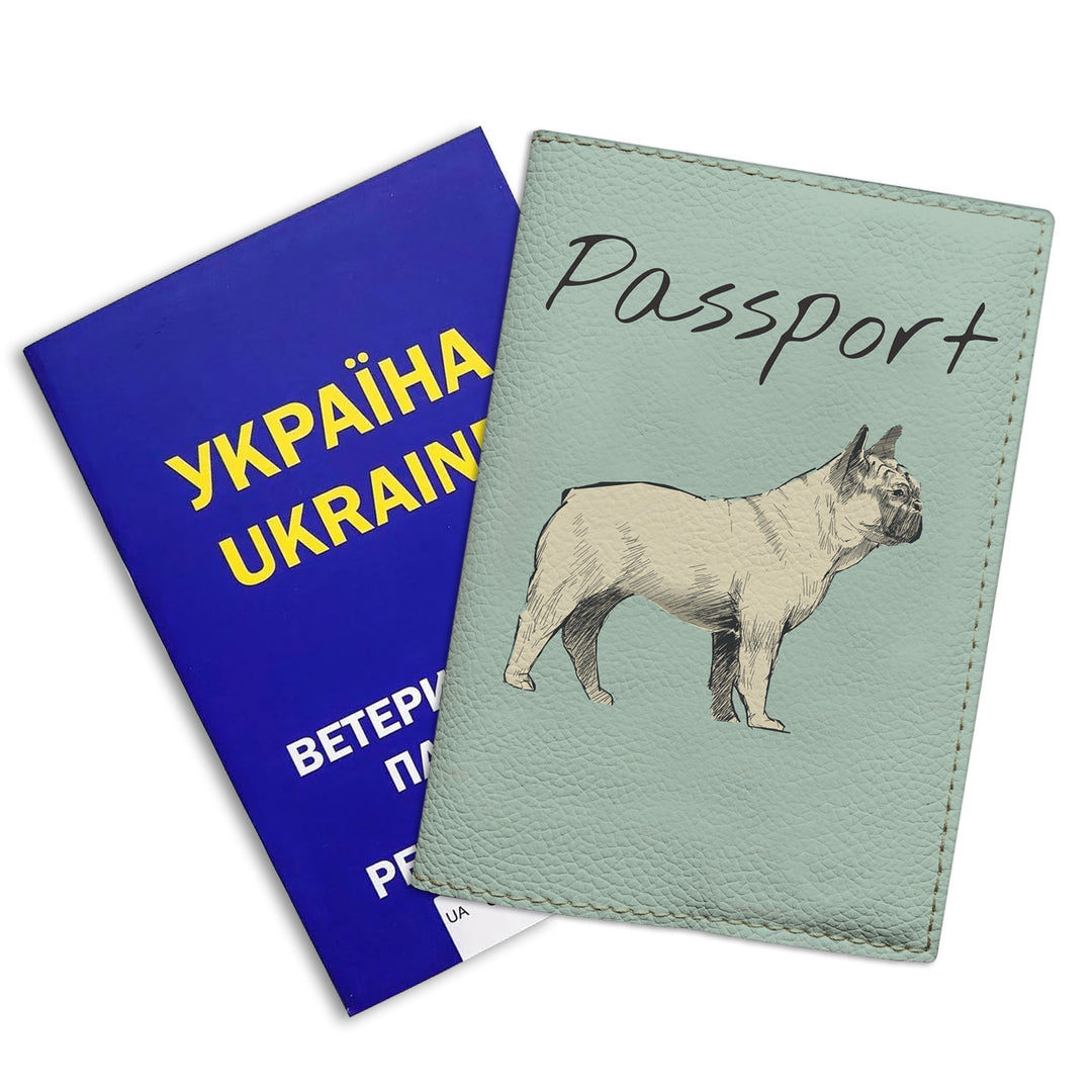Обкладинка на міжнародний ветпаспорт із породами собак