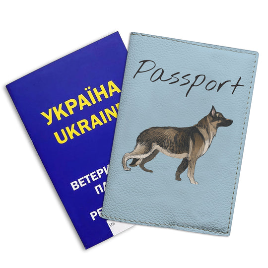 Обкладинка на міжнародний ветпаспорт із породами собак