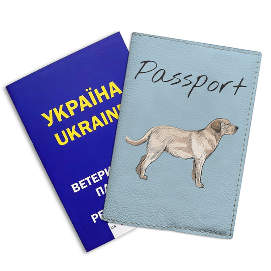 Обкладинка на міжнародний ветпаспорт із породами собак