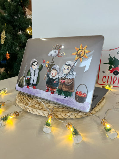 Накладка на MacBook з новорічним дизайном український вертеп - Gisolo