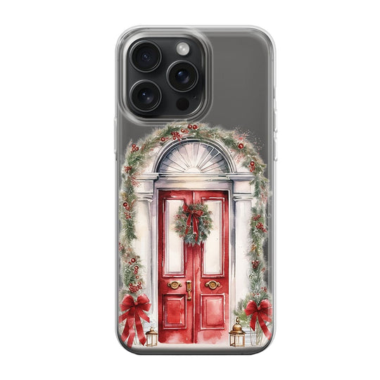 Новорічний чохол для телефона - Christmas Door - Gisolo