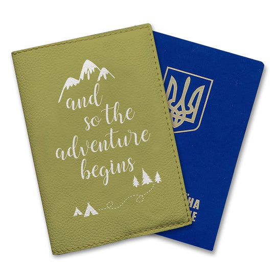 Обкладинка на паспорт - and so the adventure begins - Gisolo