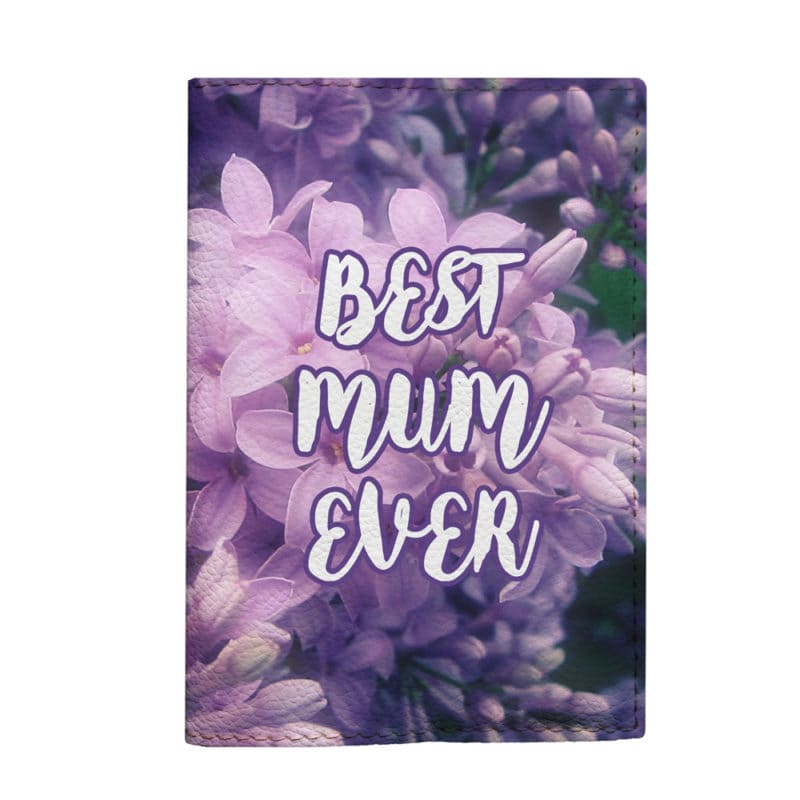 Обкладинка на паспорт Best mum ever with flowers