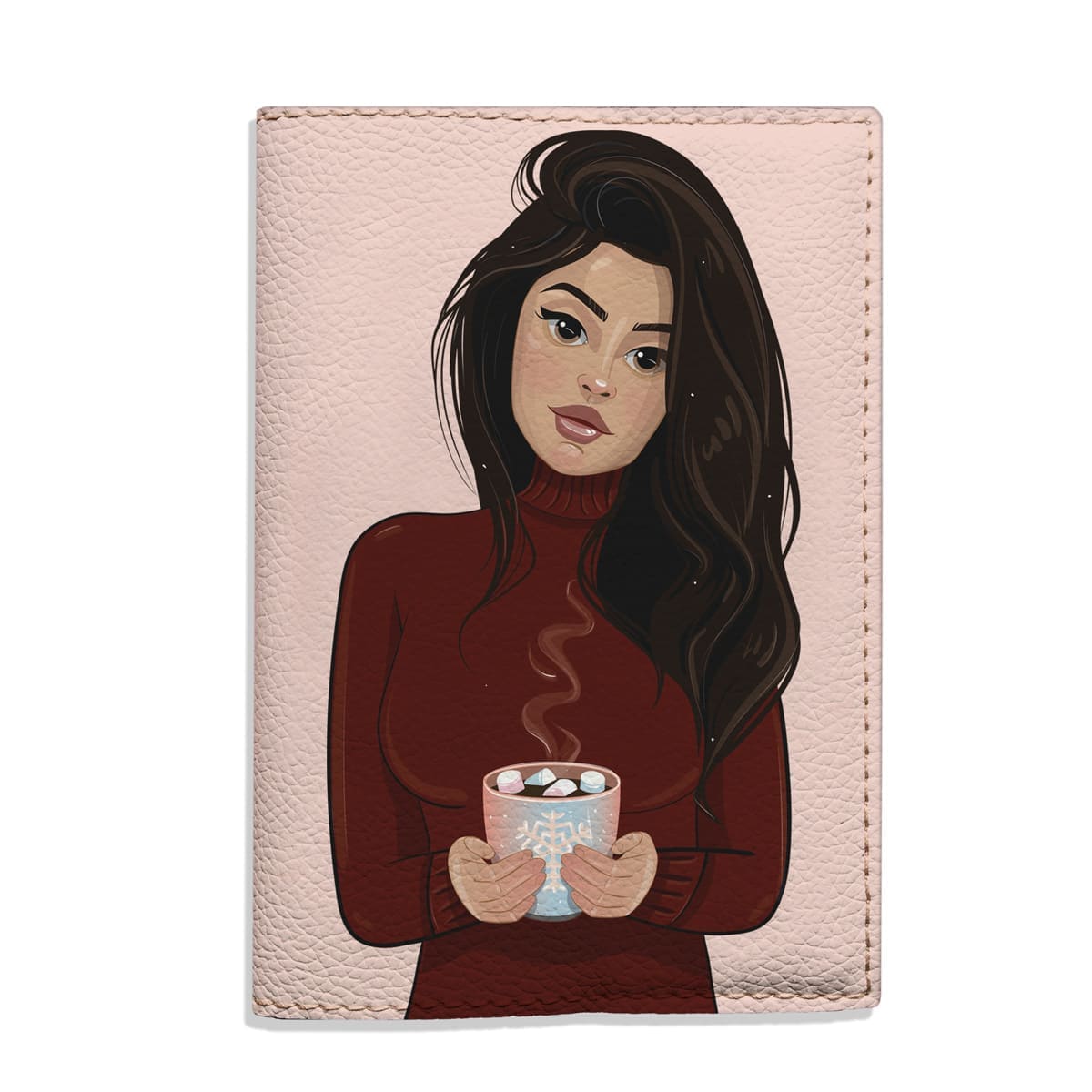 Обкладинка на паспорт Girl with Cacao