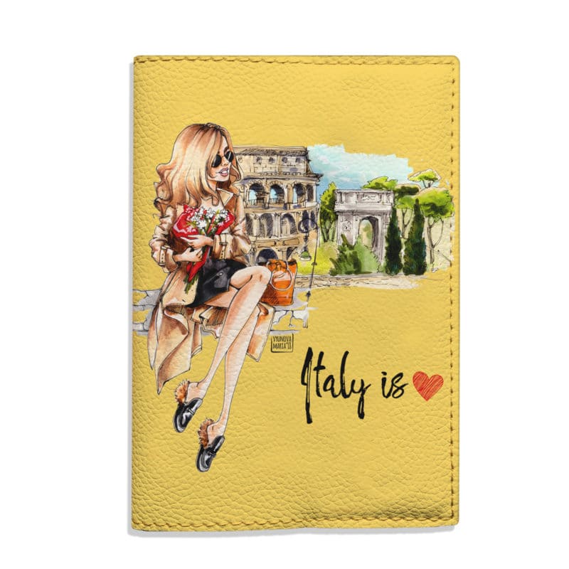 Обкладинка на паспорт Італія - це любов - Gisolo