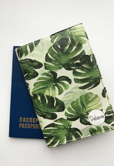 Обкладинка на паспорт Листя Монстери - Gisolo