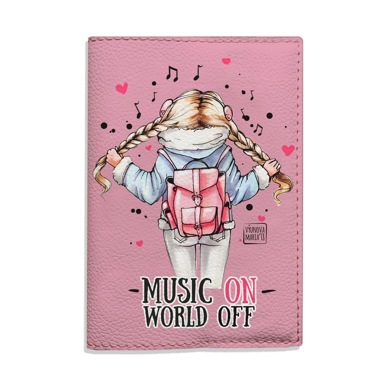 Обкладинка на паспорт Music ON - World Off - Gisolo