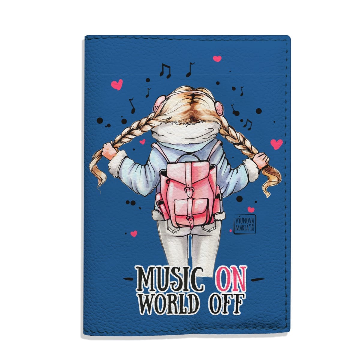 Обкладинка на паспорт Music ON - World Off - Gisolo