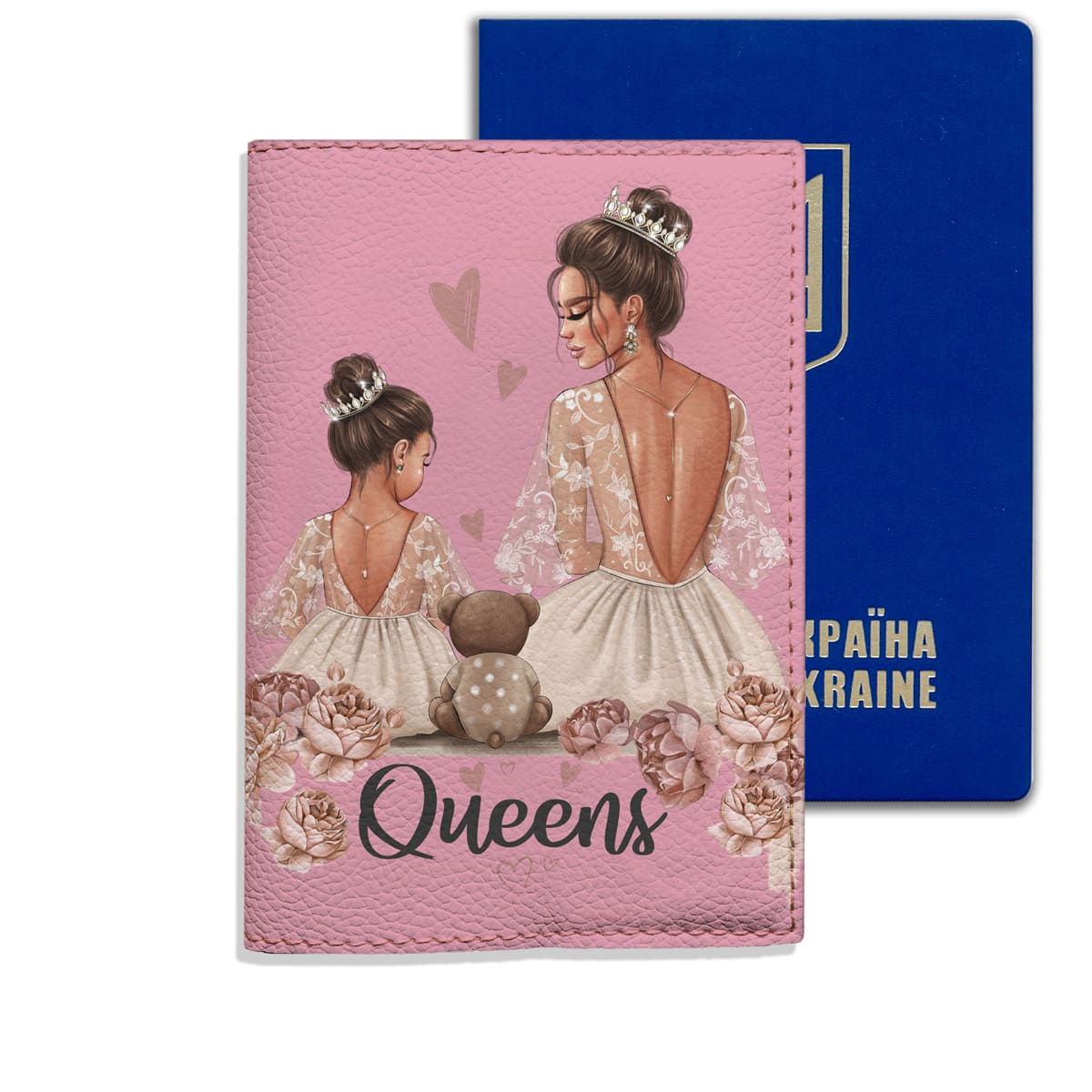 Обкладинка на паспорт Queens (Brunette) - Gisolo