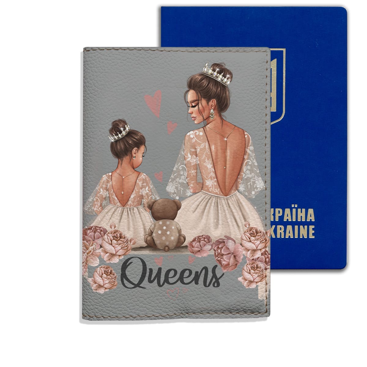 Обкладинка на паспорт Queens (Brunette) - Gisolo