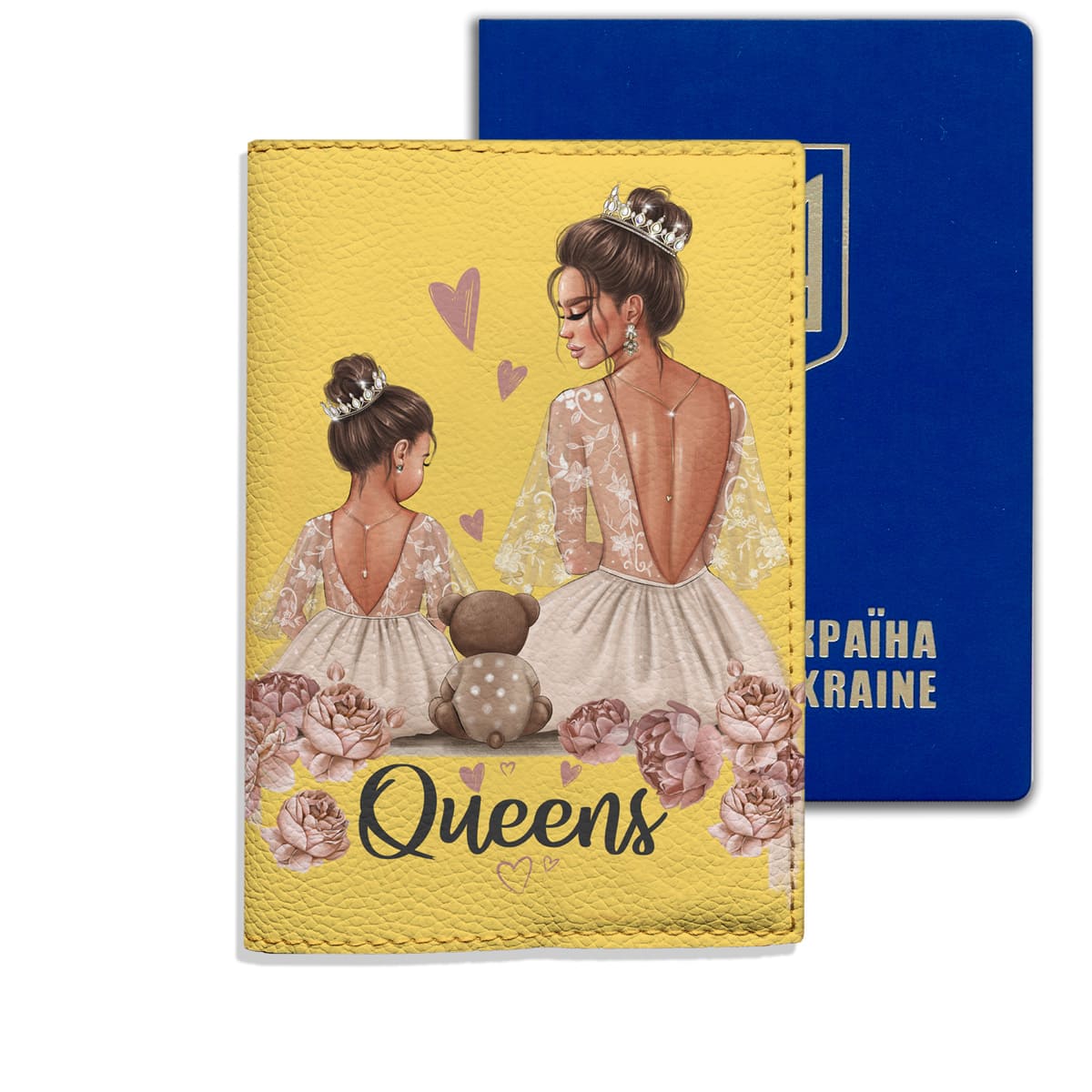 Обкладинка на паспорт Queens (Brunette) - Gisolo