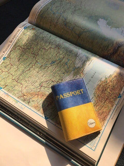 Обкладинка на паспорт Синьо-жовтий прапор облкадинка на паспорт - Gisolo