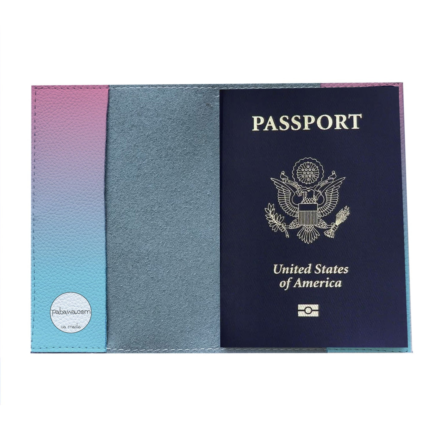 Обкладинка на паспорт Travel GIRL (pink&blue) - Gisolo