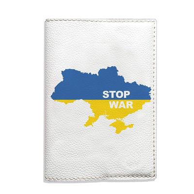 Обкладинка з картою України на паспорт - Stop War - Gisolo