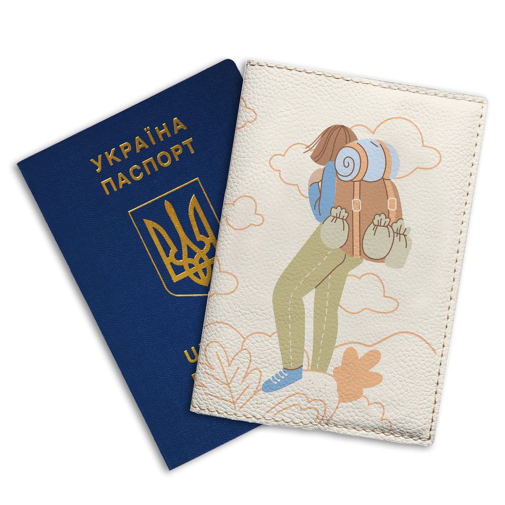 Обкладинка на паспорт Дівчина на схилі