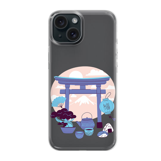 Чохол для iPhone 15 Purple Torii Gate