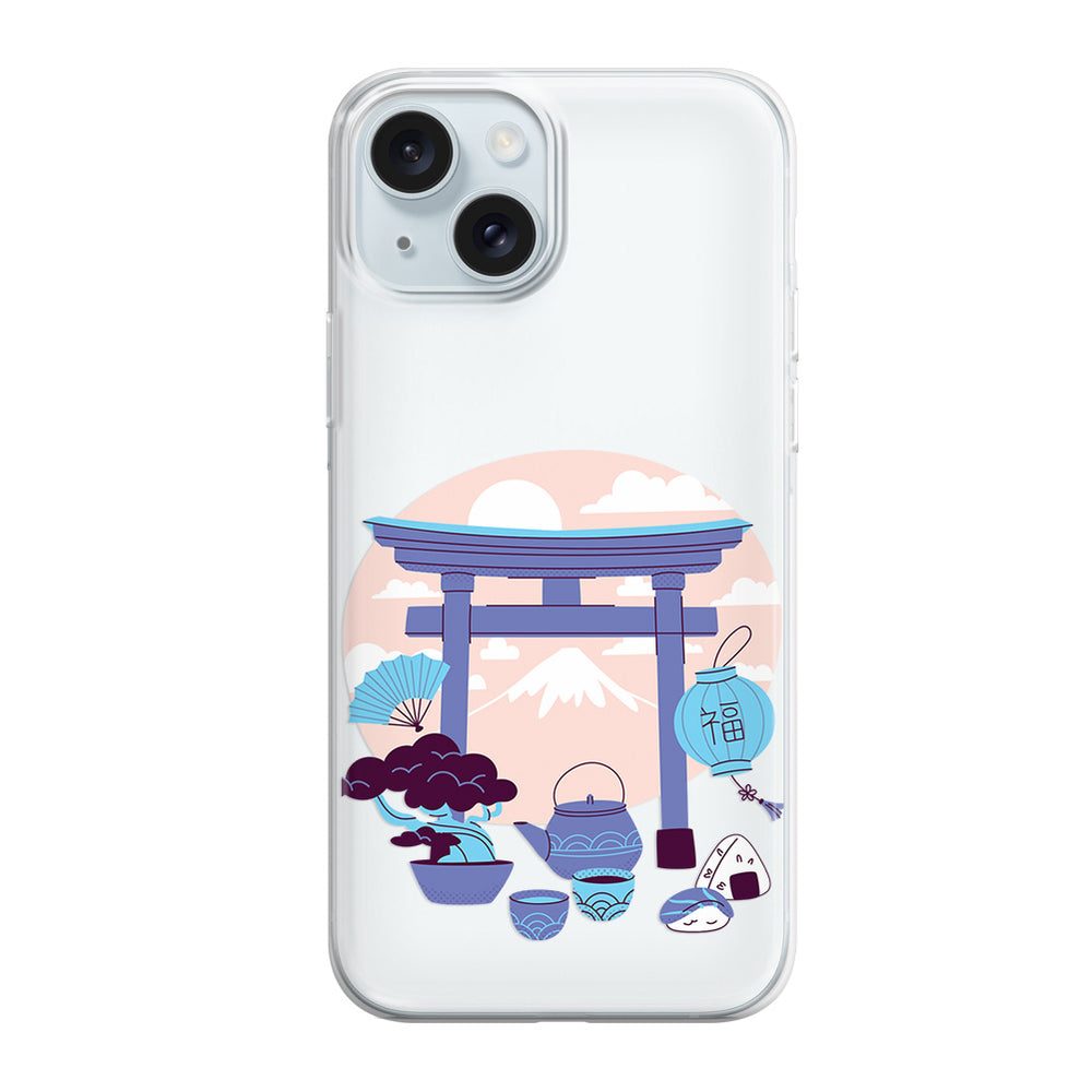 Чохол для iPhone 15 Purple Torii Gate