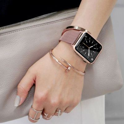 Ремінець для Apple Watch міланська петля (Рожеве золото) - Gisolo
