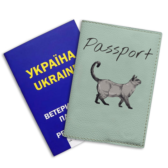 Обкладинка на міжнародний ветпаспорт із породами котів