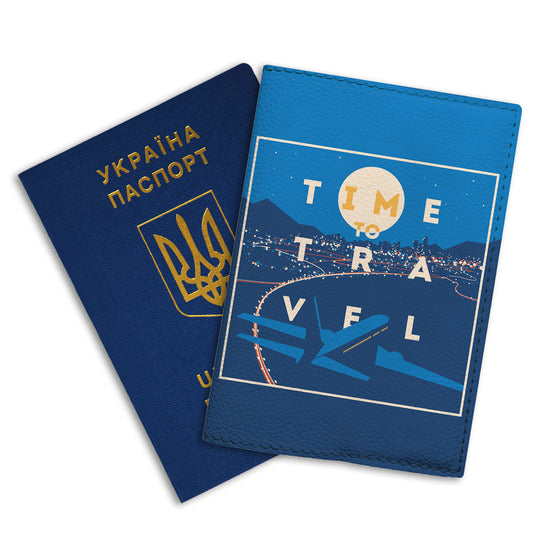 Обкладинка на паспорт Time to travel
